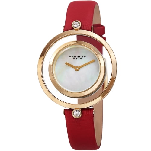 Akribos XXIV Red Strap Watch s-l400.jpg main image 3