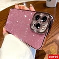 thumbnail image 2 of COVET Fundas Funda De Purpurina Bling De Alta Calidad Electroplaca De Lujo Case Funda Para iPhone 11 12 13 14 Pro Max X XS XR 6 6S 7 8 plus SE 2020, 2 of 4