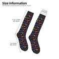 thumbnail image 2 of Susaid Rainbow Butterfly Print Thermal Winter Socks for Men and Women, Warm Crew Hiking Socks, for Boots and Outdoor Activities, 2 of 6