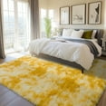 thumbnail image 5 of SARAG 6x9 Fluffy Area Rug,Soft Plush Non-Slip Carpet for Living Room Kids Room Dining Room Bedroom Nursery,Tie-Dye Yellow, 5 of 7