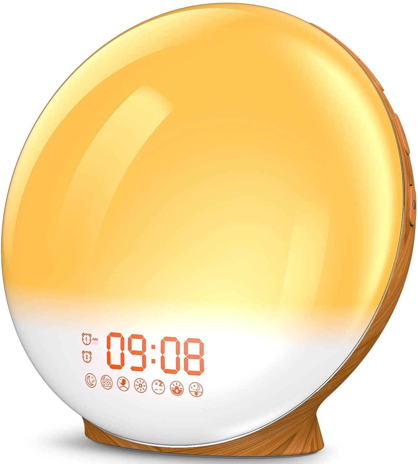 Wake Up Light,XIRON Sunrise Simulation Dual Alarms Clock Aid Sleep