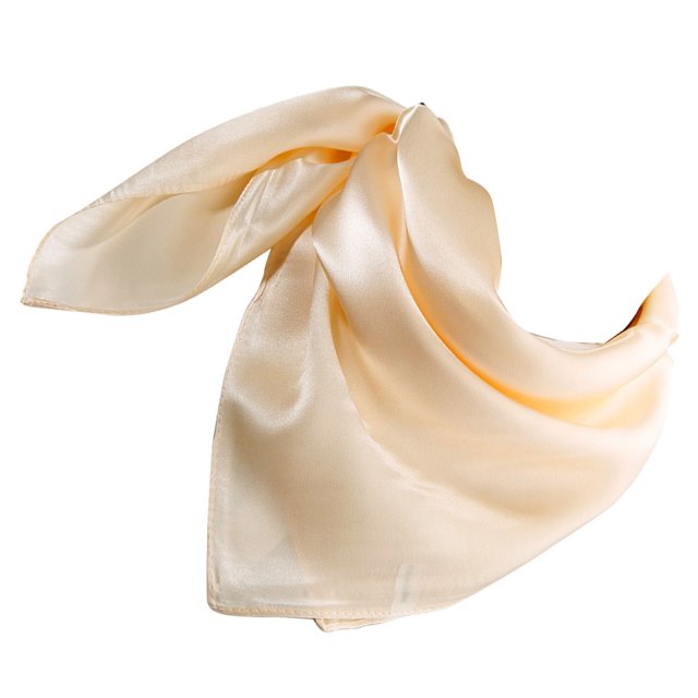 Guardurnaity Bufanda de satén – Pañuelo cuadrado elegante Pañuelos llamativos de moda Bufanda cuadrada Opción de regalo Accesorios de disfraces Beige