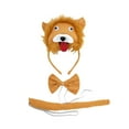 thumbnail image 2 of Conjunto de disfraces de animales de Halloween para niños Diadema de fiesta de cosplay de Halloween Disfraz de animal Disfraces de león Accesorios Marrón, 2 of 8
