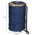 thumbnail image 2 of Household Essentials Rolling Pop Up Hamper, Drawstring Closure with Shoulder Strap and Removable Wheels, Blue, 2 of 6