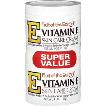 Fruit of the Earth  E Skin Care Cream Super Value, 4 Oz., 2 pack