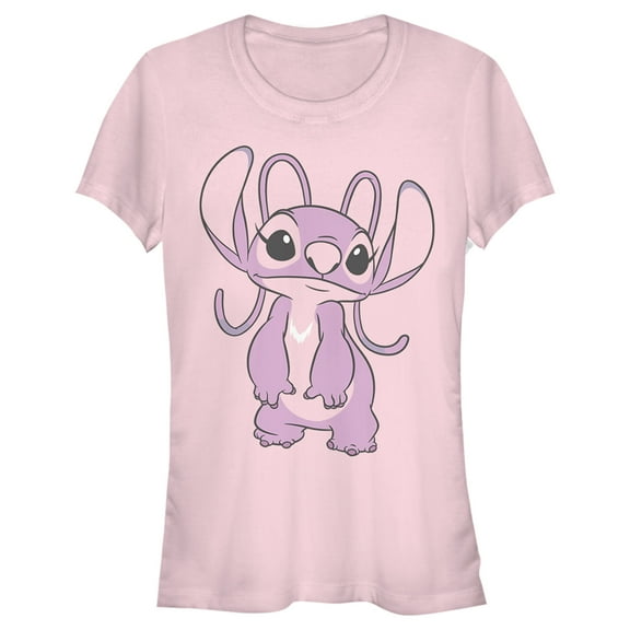 Junior's Lilo & Stitch Angel Large Portrait  Graphic Tee