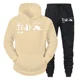 thumbnail image 3 of Conjunto de ropa deportiva para hombre con estampado de gato y mecánica cuántica, sudadera con capucha y pantalones deportivos divertidos, conjunto para correr en la calle, 3 of 5
