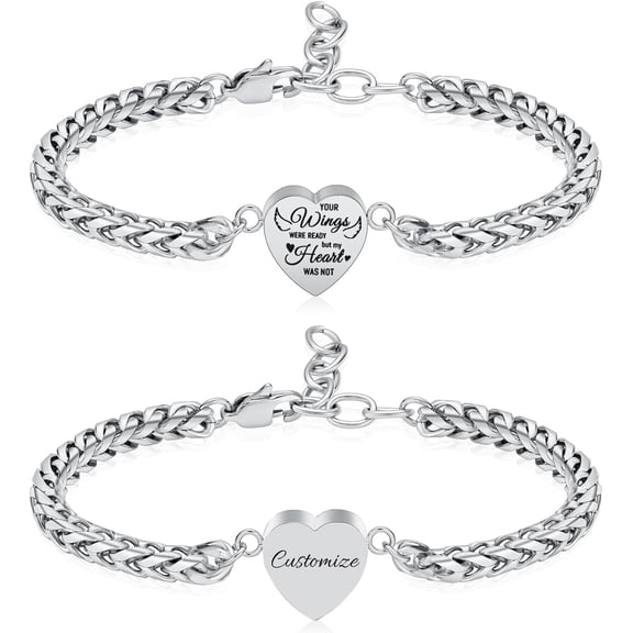 Wings Heart Urn Bracelet for Women Cremation Jewelry for Ashes Urn Bangle for Ashes Stainless Steel Memorial Ashes Bracelet Cremation Jewelry
