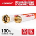 thumbnail image 7 of YAMATIC Garden Hose 5/8 in x 100 ft, Drinking Water Safe, Ultra Flexible Water Hose, All-weather, Lightweight, Burst 600 PSI, 7 of 7