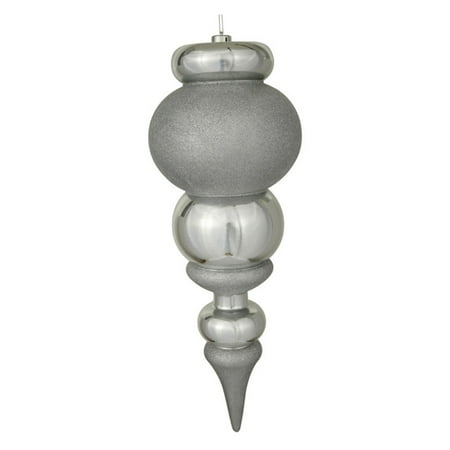 Vickerman 21.7" Finial Ornament, Silver