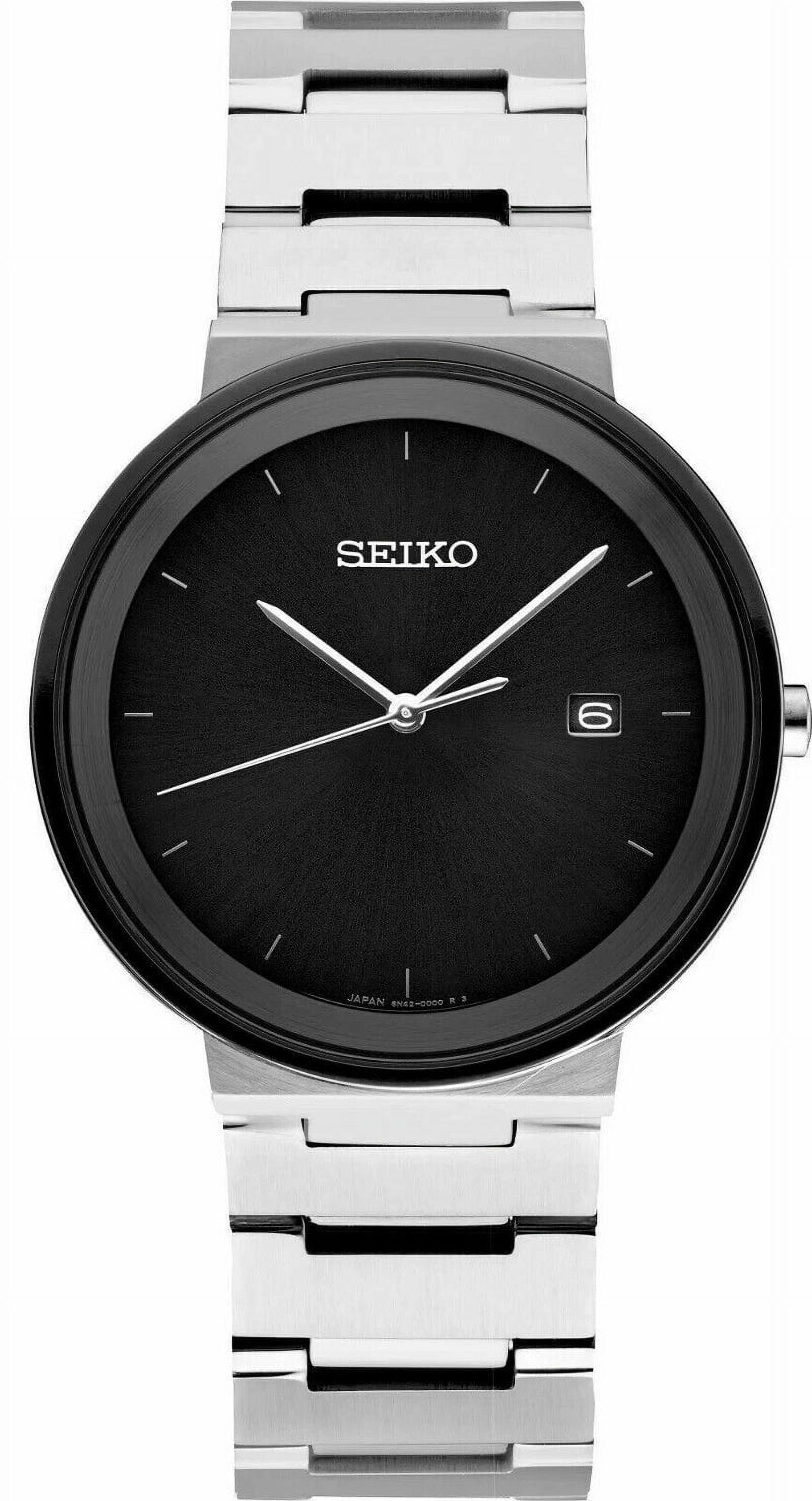 Seiko Classic Quartz Black Dial Men's Watch SUR569P1 - Walmart.com