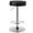 Black, variant on Costway 1 PC Round  Backless Bar Stool Adjustable Swivel Pub Chair U Leather with Footrest Black