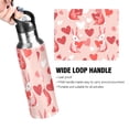 thumbnail image 4 of Yayeee 33oz Insulated Water Bottle Double Wall Stainless Steel with Flip Straw Lid, Bunnies and Hearts, 4 of 7