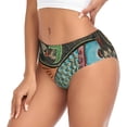thumbnail image 2 of Kdxio Culottes Taille Haute Imprimé Poisson Riche pour Femmes, sous-Vêtements en Coton Anti-Humidité-TTG, 2 of 6