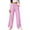 d1731_Pink, variant on Zormilly Wide Leg Pants Woman Plaid Elastic High Waisted Checkered Pants with Pockets Drawstring Fashion Straight Leg Pants, S-3XL