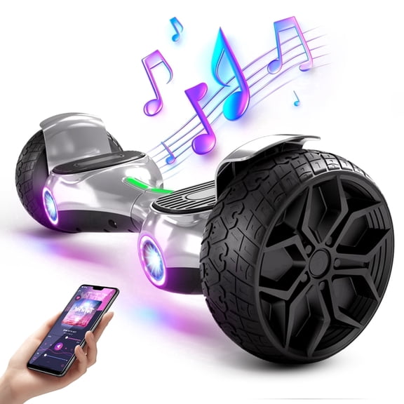 LENOGE Hoverboard, 8.5" Tire, 500W Powerful Motor Hover Board with LED Lights, 8.5" All Terrain Self Balancing Electric Scooter for Teen