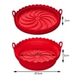 thumbnail image 6 of Naierhg Baking Pan with Double Handles Reusable Household Restaurant Frying Chicken Basket Mat Replacement, 6 of 8