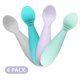 thumbnail image 5 of Cucharas PandaEar Rosa Silicona Suave Autoalimentable para Bebé, 5 of 7