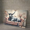 thumbnail image 2 of Lotusprinthandmade Cow On The Sofa Poster 24" x 36", Multicolor, 2 of 5