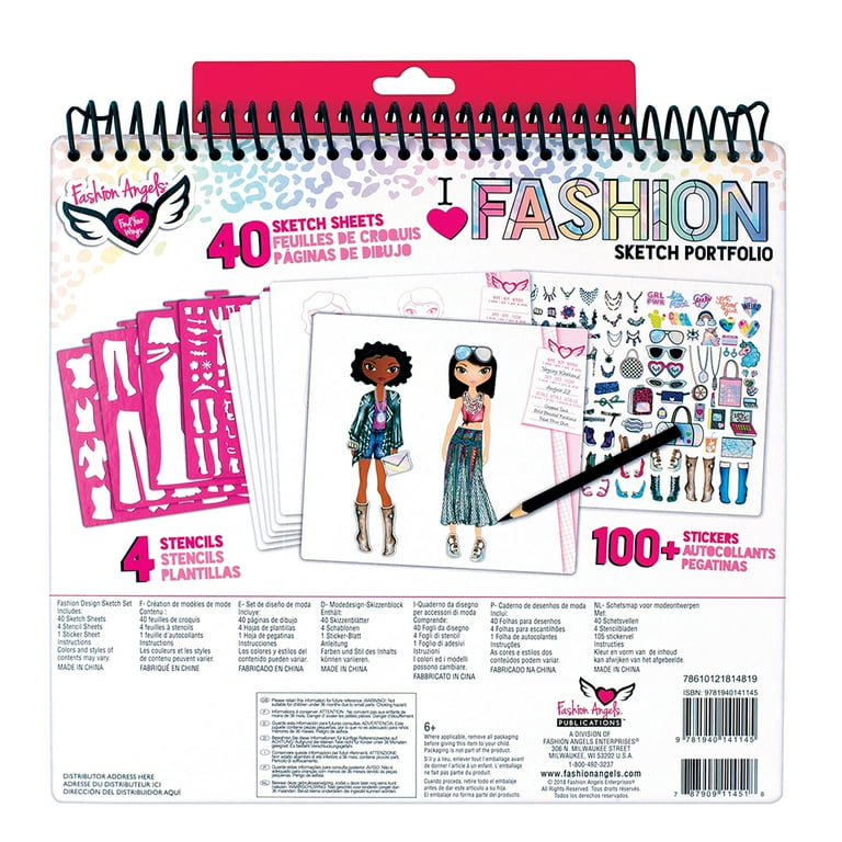 Fashion Angels Design Portfolio: Kids & Teens Drawing Sketch Book, Art Activity for Adults - Walmart.com fashion-angels-design-portfolio-kids-teens-drawing-sketch-book-art-activity-for-adults-walmart-com