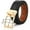 Brown/Black With Golden Buckle, variant on AWAYTR Women Belt Reversible Leather Belt - Two Color-in-One Belt for Casual Jeans Dress