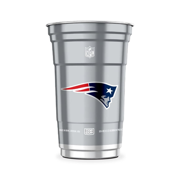 Top Cup NFL New England Patriots Aluminum Party Cups, 20oz, 10 count