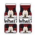 thumbnail image 1 of Cartoon Mickey Mouse And Minnie Mouse Car Floor Mats Universal Floor Mats for Cars Front Rear Car Foot Mats Cute Anime Pattern Car Accessories for Trucks, 1 of 5