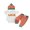 Orange, variant on Miaouyo Baby Boys 3Pcs Easter Outfits Short Sleeve Romper with Contrast Color Pants Hat Set Newborn Clothes