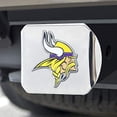 thumbnail image 2 of Minnesota Vikings Hitch Cover Color Emblem on Chrome, 2 of 4