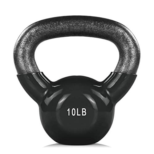 Kettle Bell Solid Cast Iron for Men and Women to Strength Training and Fitness ZHERMAO 10lb Kettlebell Weights Vinyl Coated
