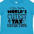 thumbnail image 4 of Inktastic I'm the World's Cutest Tax Deduction Blue Hearts Boys or Girls Toddler T-Shirt, 4 of 5