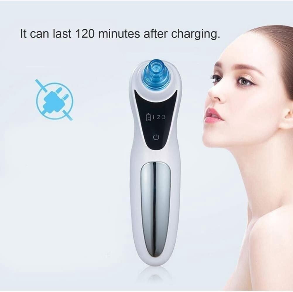 RKXQT Blackhead Remover Pore Vacuum,Electric Blackhead Suction Device, hot Compress, Pore Cleaner, Blackhead Meter, Household Beauty Instrument