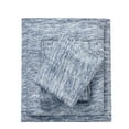 thumbnail image 5 of Comfort Classics Space Dyed Cotton Jersey Knit Sheet Set, Blue, Queen, 5 of 7