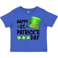 thumbnail image 3 of Inktastic Happy St. Patrick's Day Green Hat and Clovers Boys or Girls Toddler T-Shirt, 3 of 5