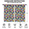 thumbnail image 2 of Blackout Kids Curtains,Football and Graffiti Multicolor Pattern Children's Insulated Curtains Set Of 2,Bedroom Essentials,Toddler Room Decor 52"x84", 2 of 5