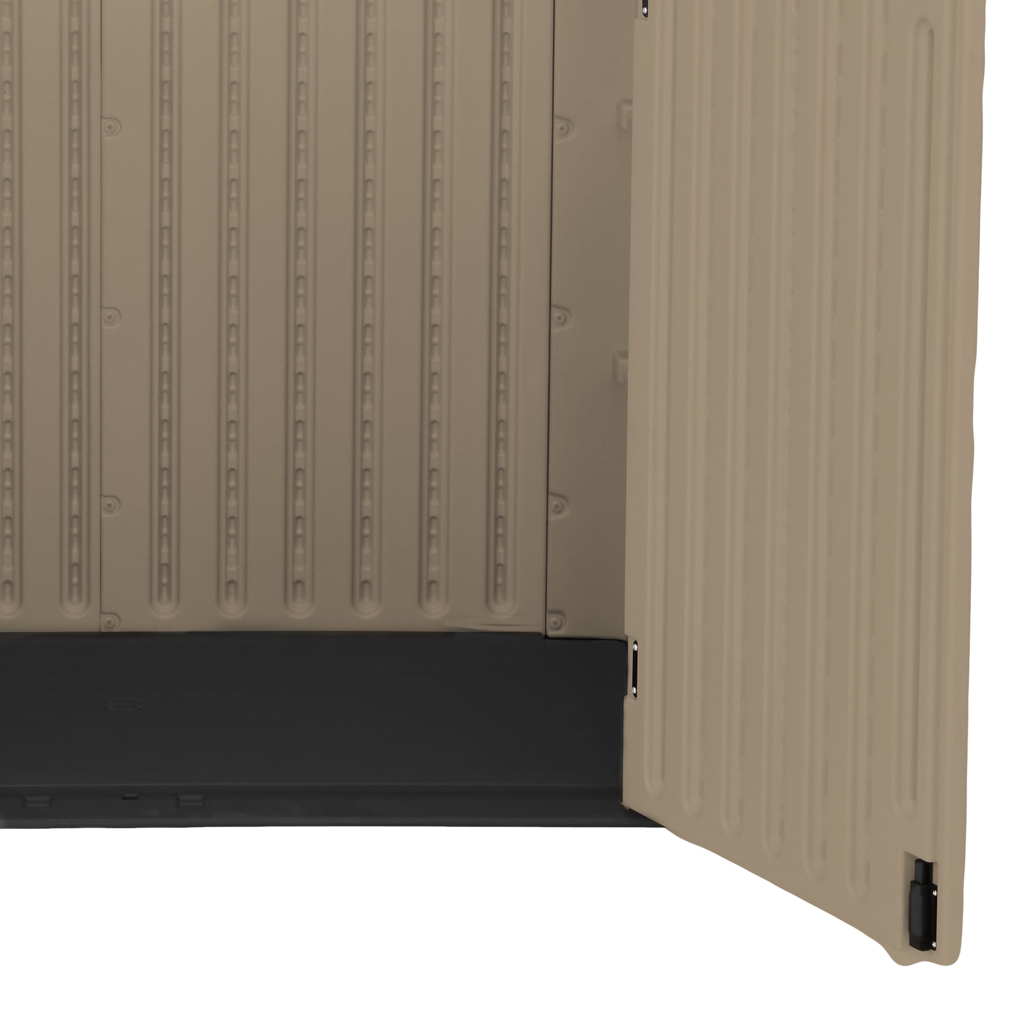 Uforic 35 Cu Ft Weatherproof Resin Outdoor Storage Shed, Lockable for Garden Tools, Easy Assembly, Brown