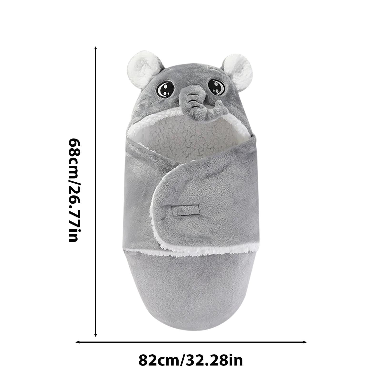 Swaddle Blanket 32.2In Secure Adjustable Wrap Sleep Sack Machine Washable Multi-Purpose Nursing Cover Burp Cloth Changing Mat Play Mat Home Use Holiday Gift Party Present Comfortable Wrap Blanket