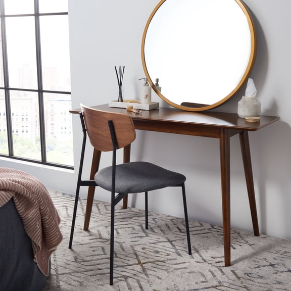 SAFAVIEH Sasharose Makeup Table Walnut