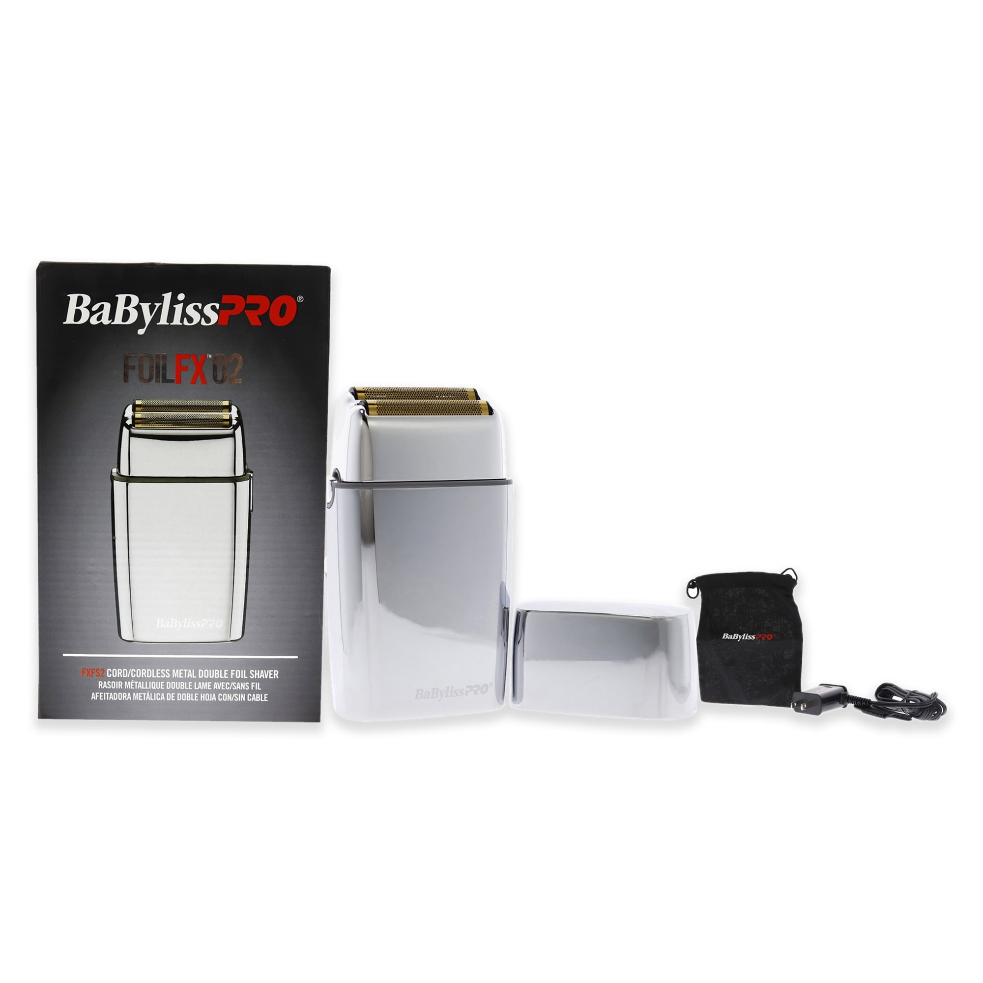 BaBylissPRO FOILFX メタルダブルフォイルシェーバー BaBylissPRO FOILFX02 Cordless Metal Double-Foil Shaver, 9,500 RPM