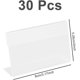 thumbnail image 2 of 30pcs Price Display Holder L Shape Clear Acrylic Price Card Tag Acrylic Sign Display Holder Display Stands Small Price Name Card Tag for Shopping Mall, 2 of 4