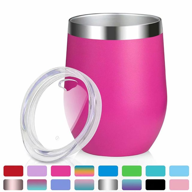 Coffee Cup - 12 oz Stainless Steel Travel Mug Coffee Mug - Double Wall Vacuum Insulated Tumbler with lid Fit for Coffee, Wine, Cocktails, Ice Cream