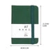 thumbnail image 2 of Cuaderno horizontal A7: bloc de notas de tapa dura y gruesa para oficina y estudio con papel resistente, tamaño de bolsillo portátil, diseño multifuncional con índice y números de página., 2 of 2