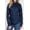 Navy, variant on Women's Long sleeve button down stretch poplin shirt