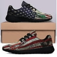 thumbnail image 3 of Proud To Be Mexican American flag Shoes Sneakers Black Size 9.5, 3 of 7