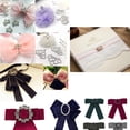 thumbnail image 3 of Rongfmy 4x Alloy Flower Crystal Flatback Craft Button for Phone Case Decoration 30mm, 3 of 9