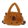 thumbnail image 1 of Bolso bandolera de felpa jinwen para mujer bolso de hombro de animal suave para ir de compras, 1 of 8