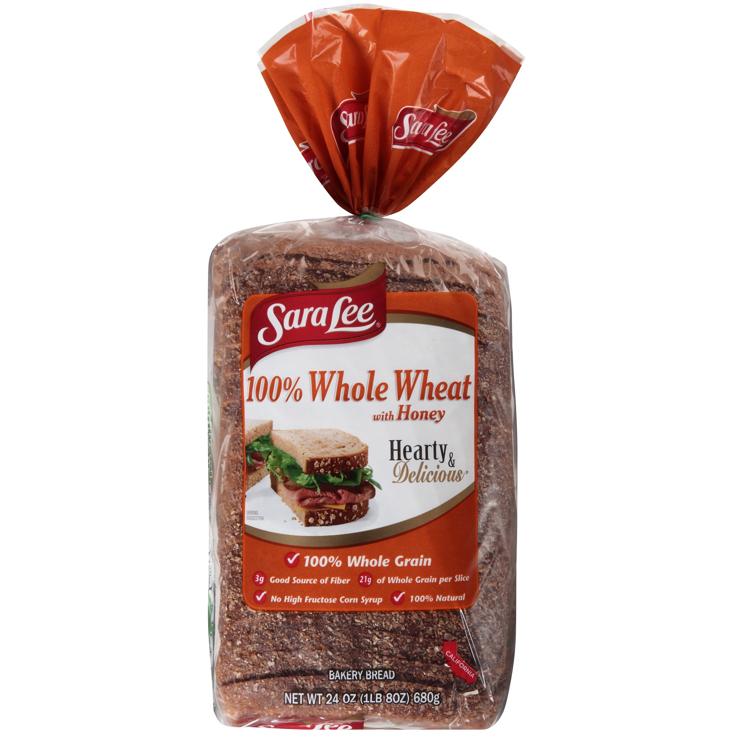Sara Lee Hearty Delicious 100 Whole Wheat With Honey Bread 24 Oz sara-lee-hearty-delicious-100-whole-wheat-with-honey-bread-24-oz