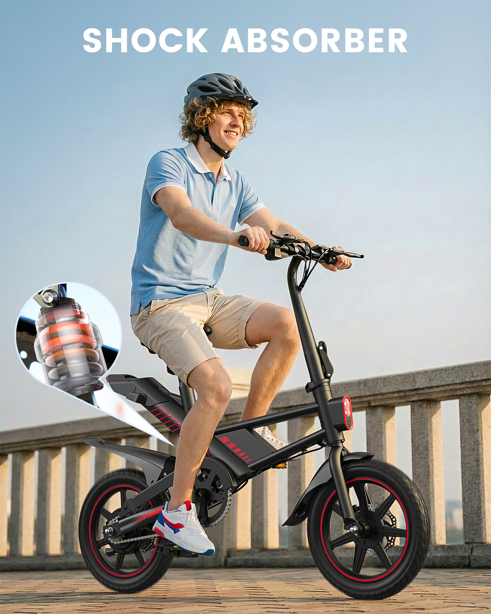 MIHOVER 14" Mini Electric Bike photo 7