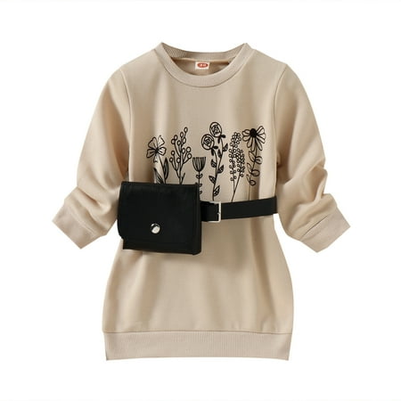 

Baby Girls Outfits Winter Long Sleeve Tops Sweatshirt Letter Printing With Bag 2pc Newborn Kids Children Spring Summer Casual Cute Cartoon Fashion Outwear Streetwear Sets