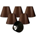 thumbnail image 5 of Royal Designs  Antique Gold Organza Empire Chandelier Lamp Shade, 3" x 6" x 4.5", Clip On-Set of 6, 5 of 6